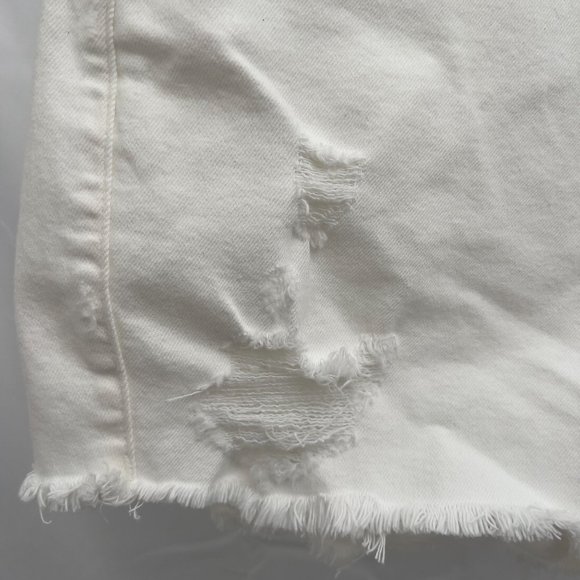 Good American White Good '90s Denim Cutoff Short GNISL92T Size 4 27 30W New NWOT - Picture 8 of 10